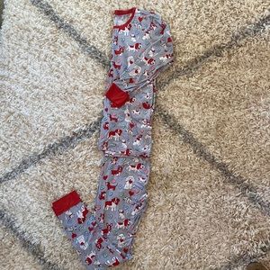 Little Sleepies Bamboo Pajamas,unisex size 16,gray Valentine’s Day puppy print
